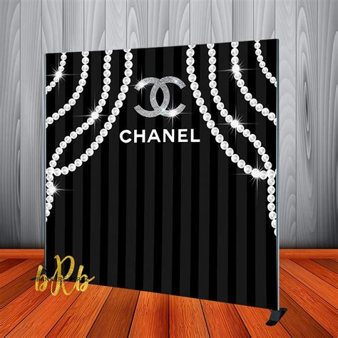 chanel themed backdrop|Chanel backdrop ideas.